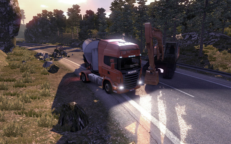 how to use a controller with scania truck driving simulator