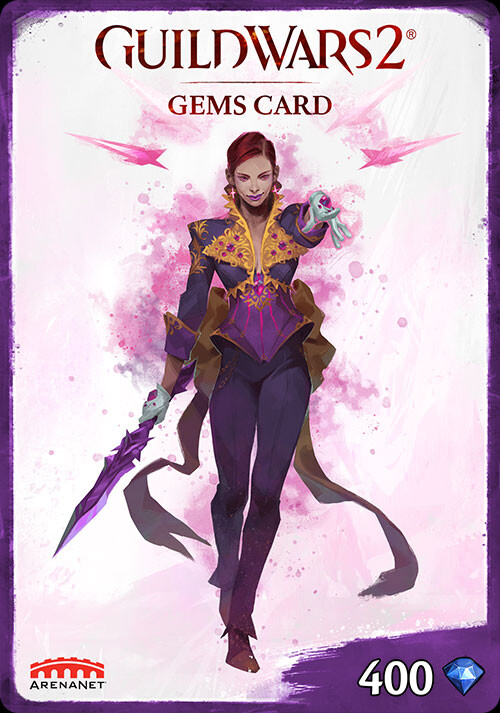 Guild Wars 2 Gems Card - 400 Gemmes - Cover / Packshot