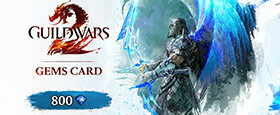 Guild Wars 2 Gems Card - 800 Gemmes