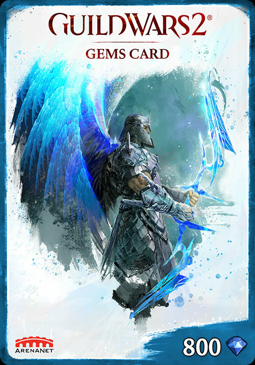 Guild Wars 2 Gems Card - 800 Gems - Cover / Packshot