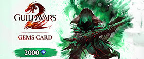 Guild Wars 2 Gems Card - 2000 Gemmes