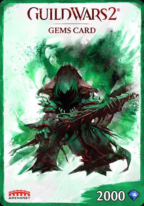 Guild Wars 2 Gems Card - 2000 Gems - Cover / Packshot