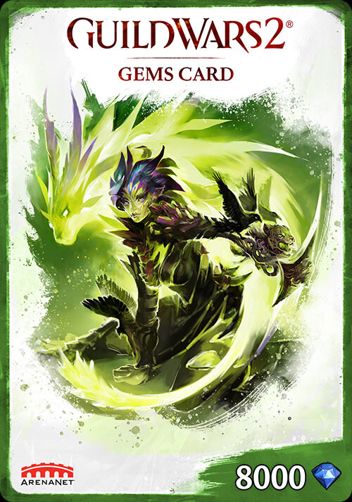 Guild Wars 2 Gems Card - 8000 Edelsteine - Cover / Packshot