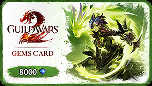 Guild Wars 2 Gems Card - 8000 Gemmes