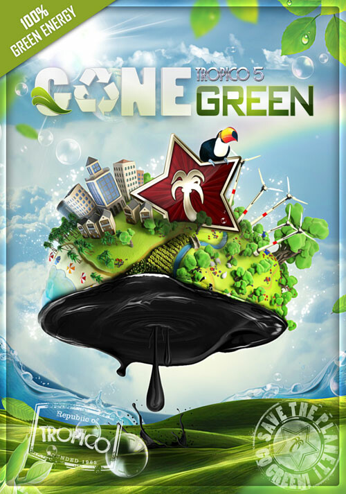 Tropico 5 - Gone Green DLC - Cover / Packshot