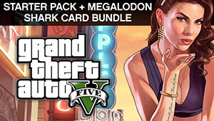 GRAND THEFT AUTO V: PREMIUM ONLINE EDITION & Megalodon Shark Card Bundle