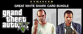 Grand Theft Auto V Enhanced + Great White Shark Card