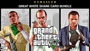 Grand Theft Auto V Enhanced + Great White Shark Card