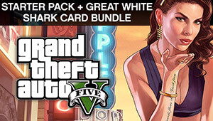 GRAND THEFT AUTO V: PREMIUM ONLINE EDITION & Great White Shark Card Bundle