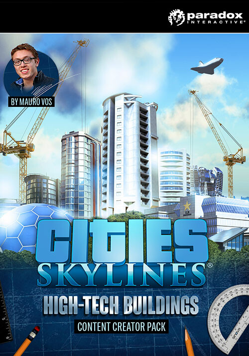 Cities: Skylines - Content Creator Pack: High-Tech Buildings - Cover / Packshot