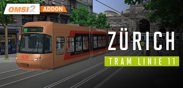 OMSI 2 Add-on Zurich Tram Line 11 - Cover / Packshot