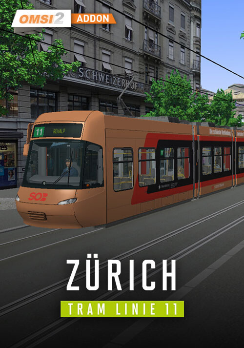 OMSI 2 Add-on Zurich Tram Line 11 - Cover / Packshot