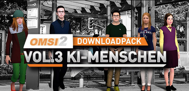 OMSI 2 Add-On Downloadpack Vol. 3 - AI People - Cover / Packshot