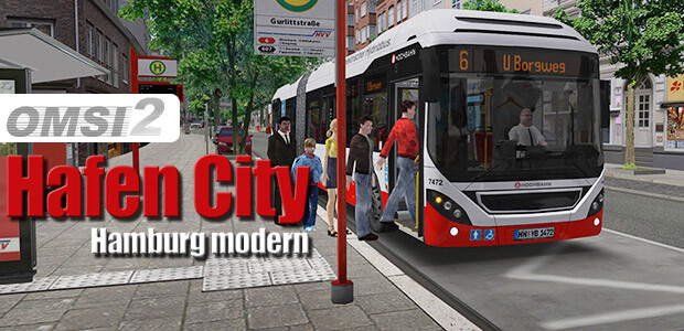 OMSI 2 Add-On HafenCity - Hamburg Modern - Cover / Packshot