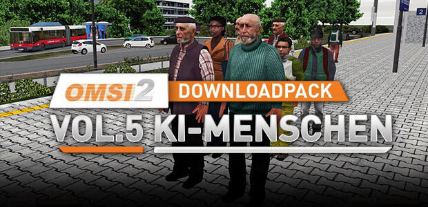 OMSI 2 Add-On Downloadpack Vol. 5 - KI-Menschen - Cover / Packshot