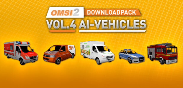 OMSI 2 Downloadpack Vol. 4 - AI-Vehicles - Cover / Packshot