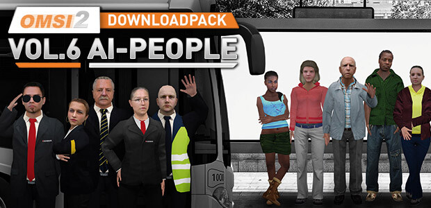 OMSI 2 Downloadpack Vol. 6 - AI-People - Cover / Packshot