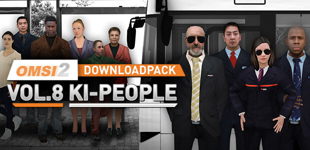 OMSI 2 Downloadpack Vol. 8 - AI people - Cover / Packshot