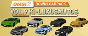 OMSI 2 Add-On Downloadpack Vol. 9 - KI-Luxusautos