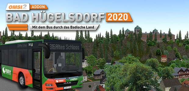 OMSI 2 Add-On Bad Hügelsdorf 2020 - Cover / Packshot