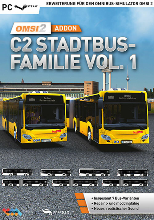 OMSI 2 Add-On C2-Stadtbus-Familie Vol. 1 - Cover / Packshot