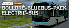 OMSI 2 Add-On Bolloré-Bluebus-Pack Elektro-Bus