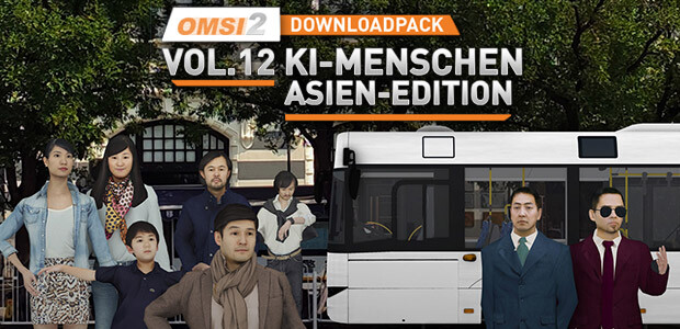 OMSI 2 Add-on Downloadpack Vol. 12 - KI-Menschen - Asien-Edition - Cover / Packshot