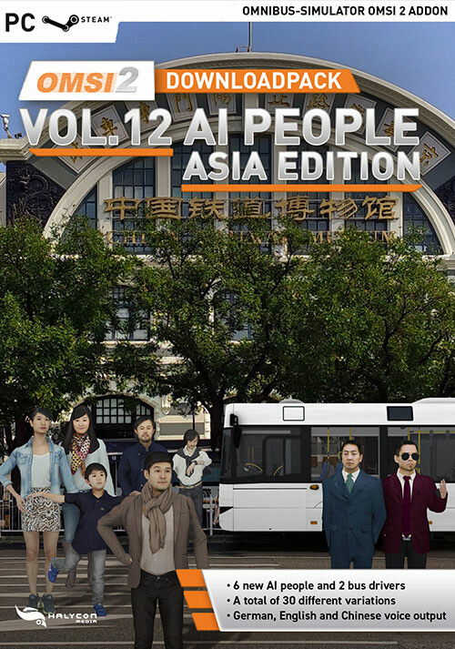 OMSI 2 Add-on Downloadpack Vol. 12 - AI-People - Asia-Edition - Cover / Packshot