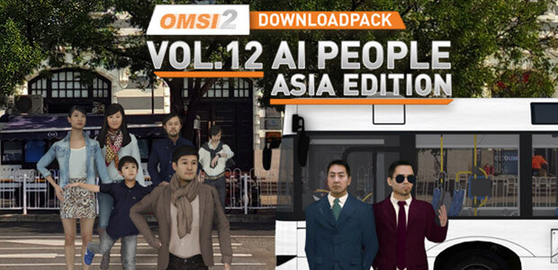 OMSI 2 Add-on Downloadpack Vol. 12 - AI-People - Asia-Edition - Cover / Packshot