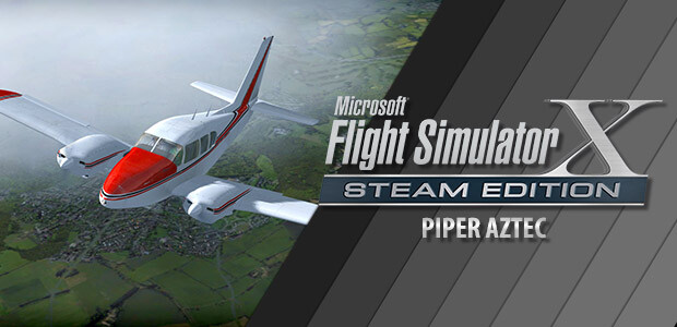 Microsoft Flight Simulator X: Steam Edition - Piper Aztec Add-On - Cover / Packshot