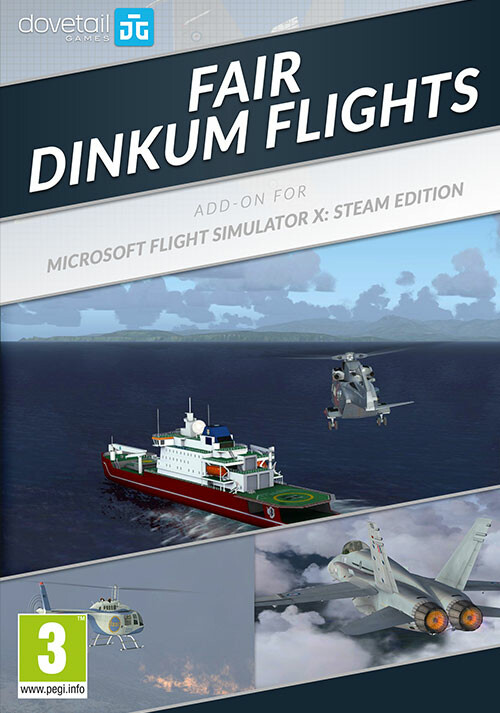 Microsoft Flight Simulator X: Steam Edition - Fair Dinkum Flights Add-On - Cover / Packshot