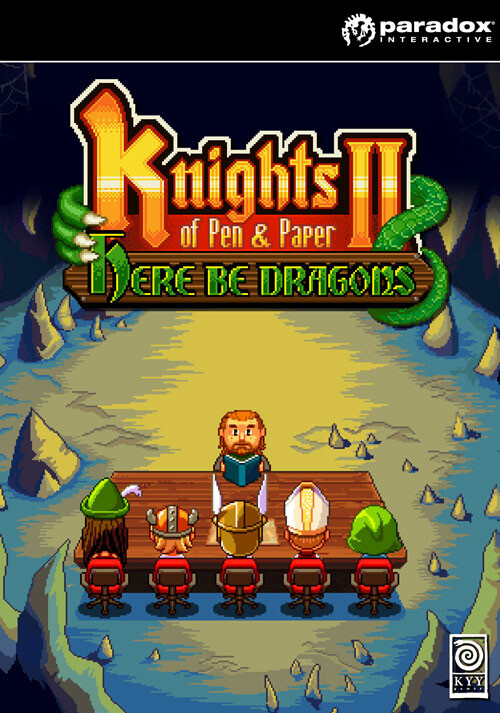 Knights of Pen & Paper 2 - Here Be Dragons - Cover / Packshot
