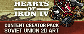 Hearts of Iron IV: Content Creator Pack - Soviet Union 2D Art