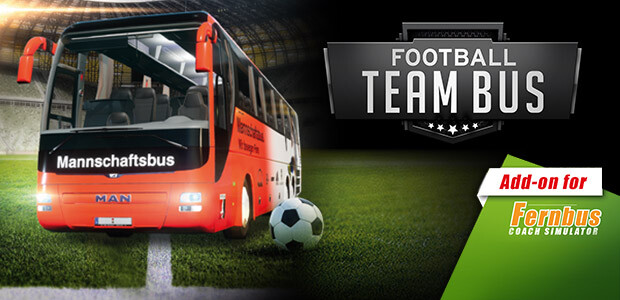 Fernbus Coach Simulator Add-On - Football Team Bus - Cover / Packshot