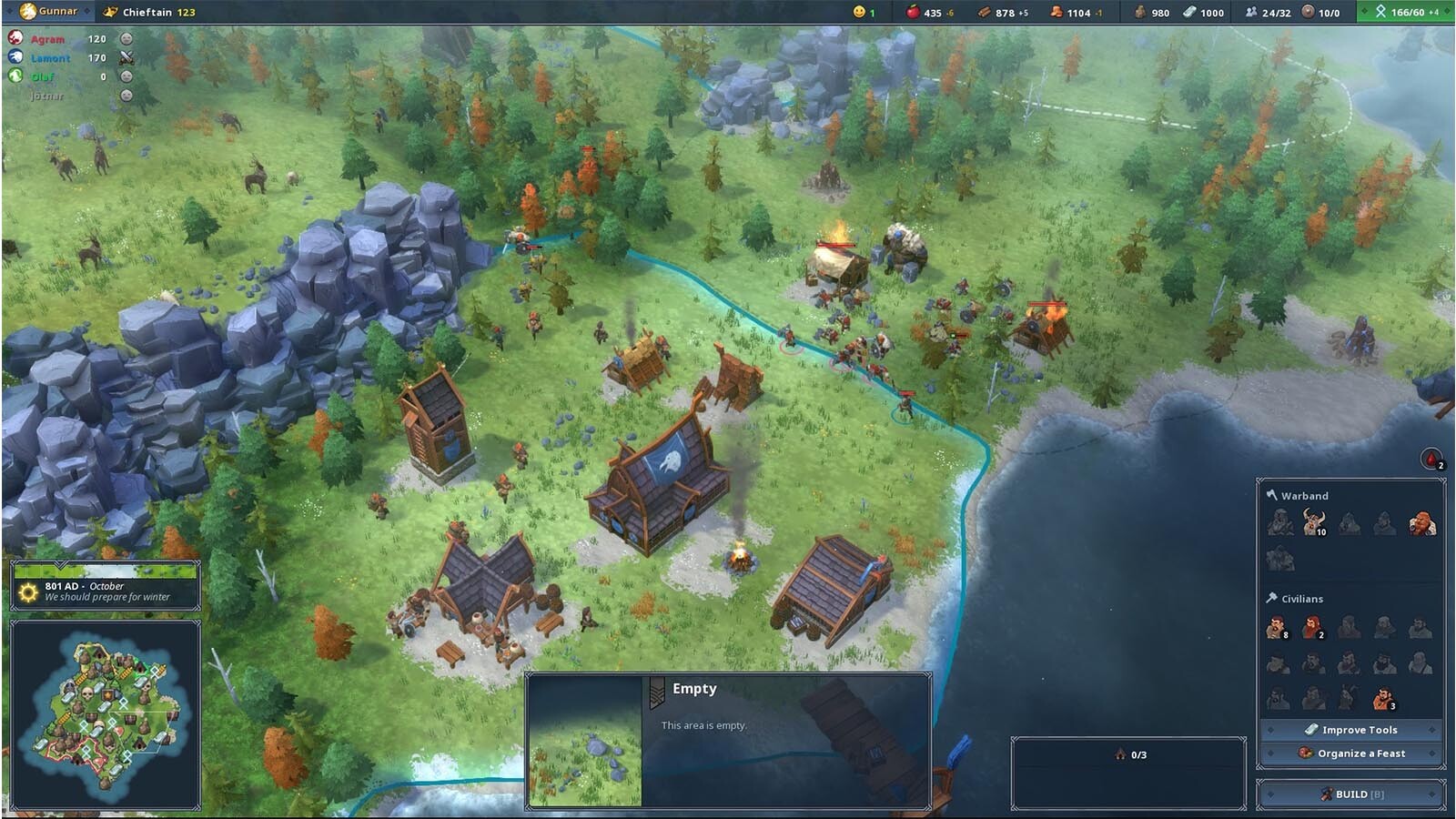 Northgard вылетает при запуске карты