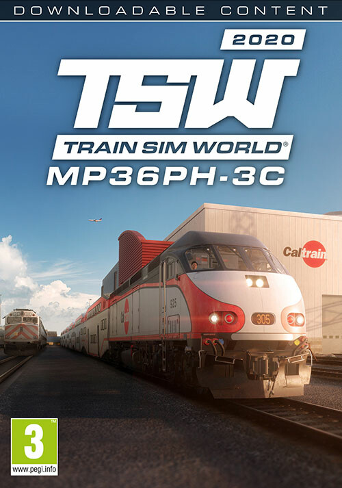 Train Sim World: Caltrain MP36PH-3C 'Baby Bullet' Loco Add-On - Cover / Packshot