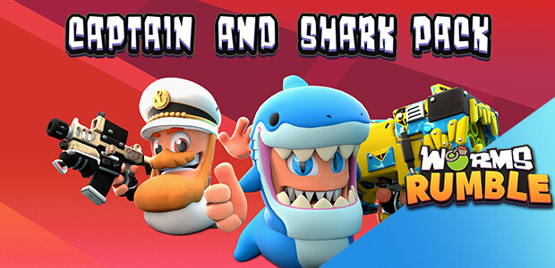 Worms Rumble - Captain & Shark Double Pack - Cover / Packshot