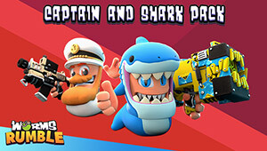 Worms Rumble - Captain & Shark Double Pack