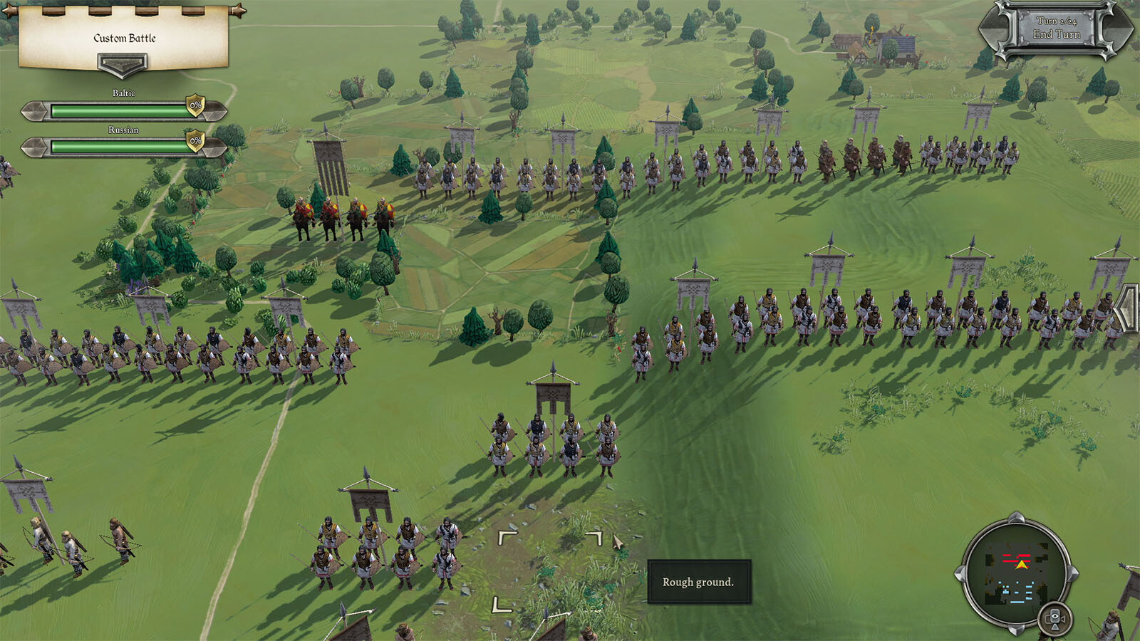 Captures d'écran de Medieval War, jeu de stratégie en ligne.