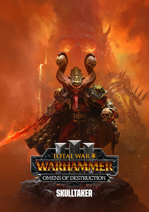 Total War: WARHAMMER III - Skulltaker - Omens of Destruction - Cover / Packshot