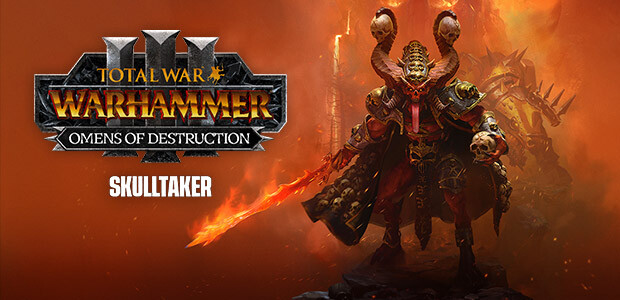 Total War: WARHAMMER III - Skulltaker - Omens of Destruction - Cover / Packshot