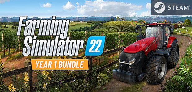 Farming Simulator 22 - Year 1 Bundle (Steam) - Cover / Packshot