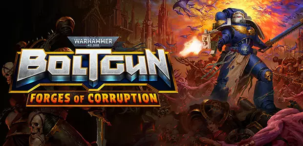 Warhammer 40,000: Boltgun - Forges of Corruption Expansion - Cover / Packshot
