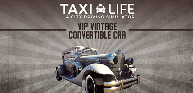 Taxi Life: A City Driving Simulator - VIP Vintage Convertible Car - Cover / Packshot