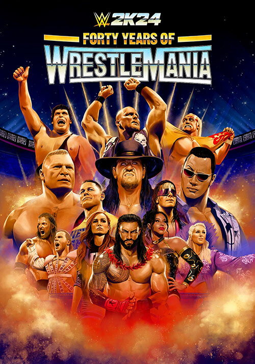 WWE 2K24 40 Years of Wrestlemania - Cover / Packshot