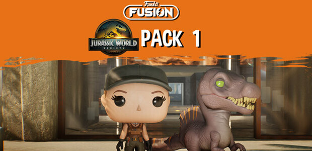 Funko Fusion - Jurassic World Rebirth Pack 1 -Zora Bennett and Spinosaurus - Cover / Packshot