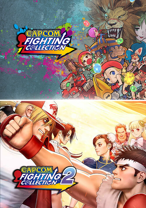 Capcom Fighting Collection 1 & 2 Bundle - Cover / Packshot