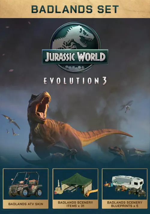 Jurassic World Evolution 3: Badlands Set - Cover / Packshot
