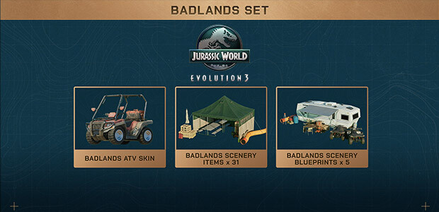 Jurassic World Evolution 3: Badlands Set - Cover / Packshot
