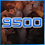 Achieve 9500 kill count